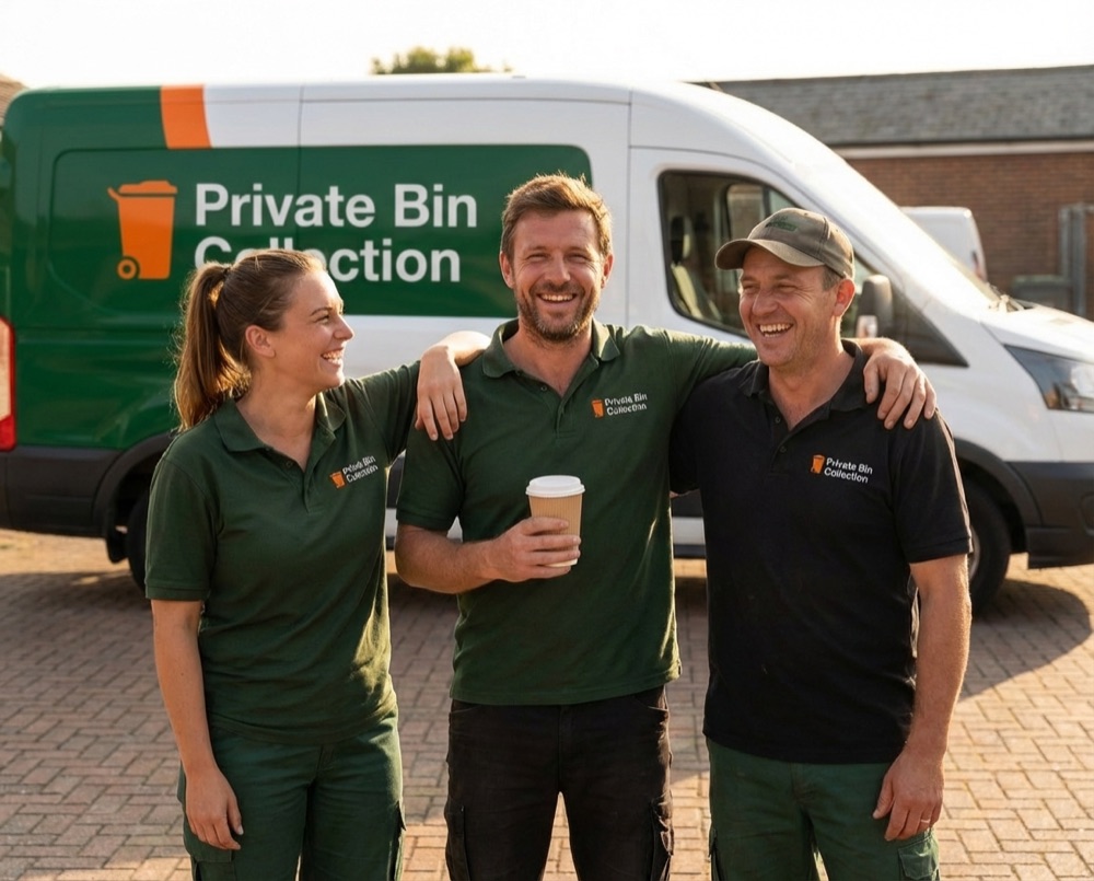Local private bin collection team serving Aldwick, West Sussex